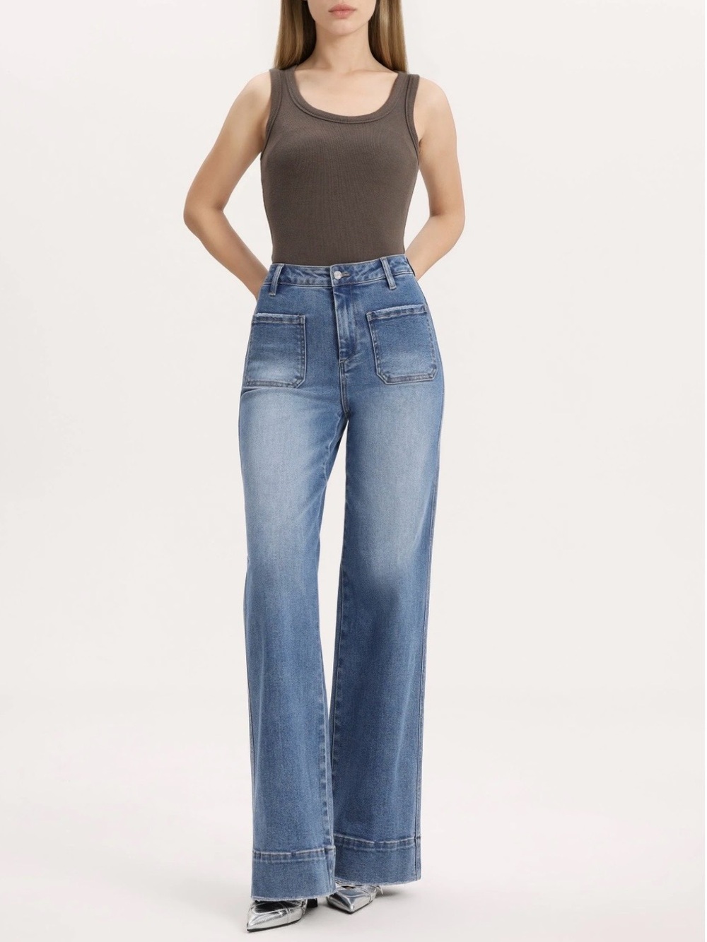 BAYEAS High Rise Wide Leg Jeans 👖